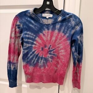 Central Park West Vibrant Tie-Dye Kids Sweater